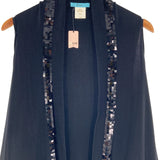 Capa sleeveless tejido