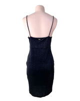 Vestido mini de tiras en velvet