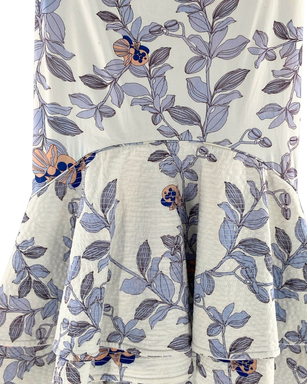 Falda high and low print
