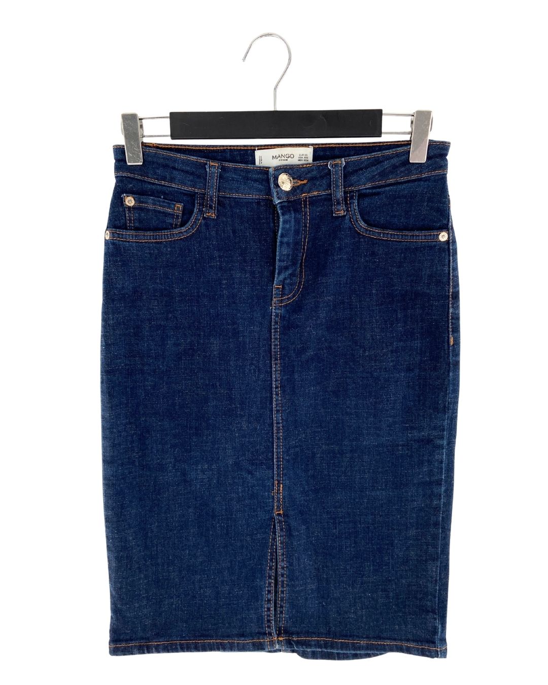 Falda lapiz en denim