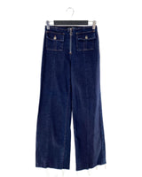 Jean wide leg en denim stretch