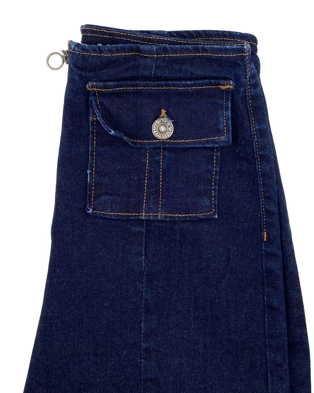 Jean wide leg en denim stretch