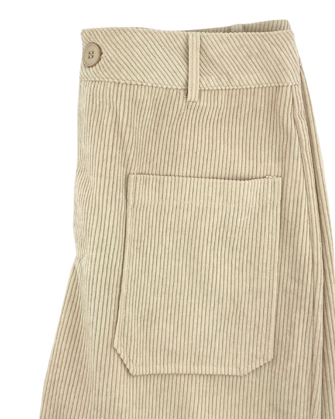 Pantalón wide leg en pana