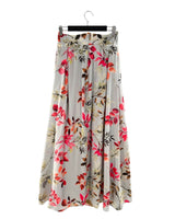 Maxi falda satinada print