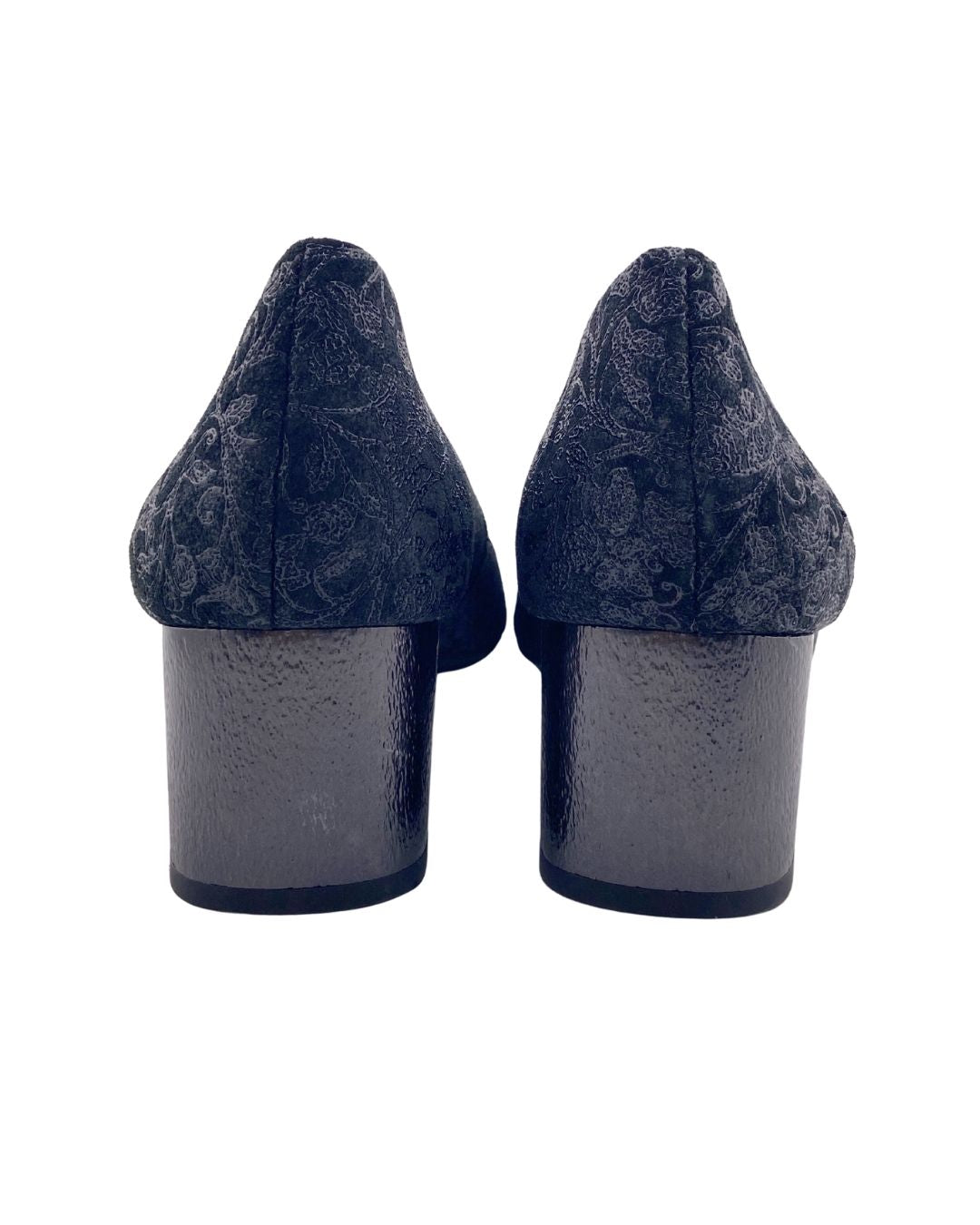 Zapatos tacón bajo con textura