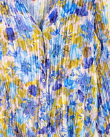 Camisa plisada print abstracto
