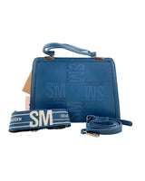 Cartera satchel con textura