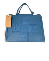 Cartera satchel con textura