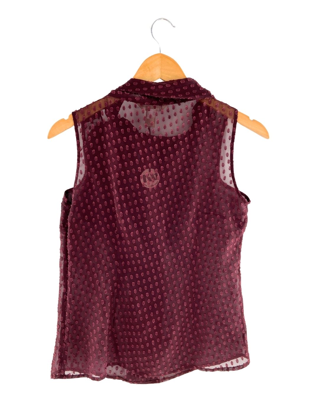 Blusa sleeveless en plumetí