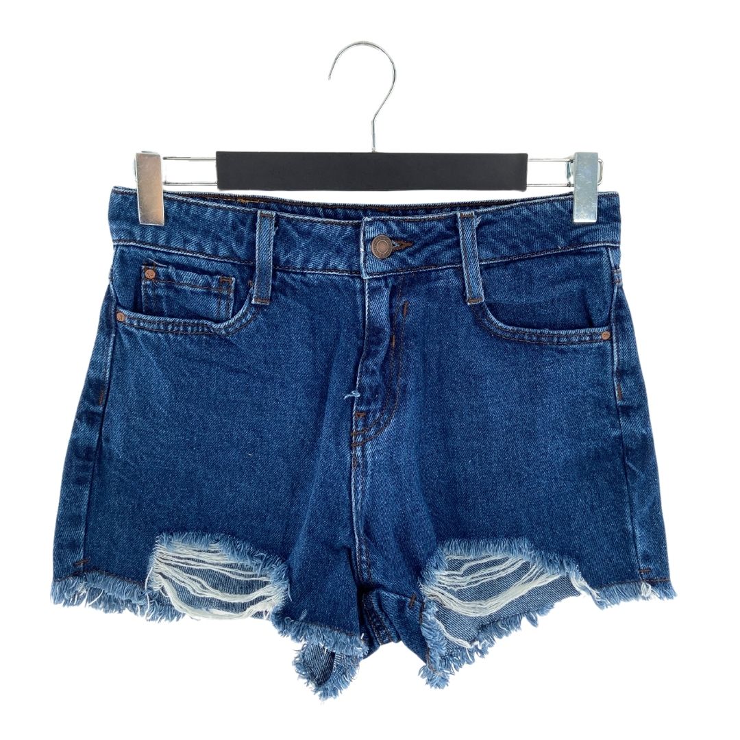 Short mini en denim destroyed