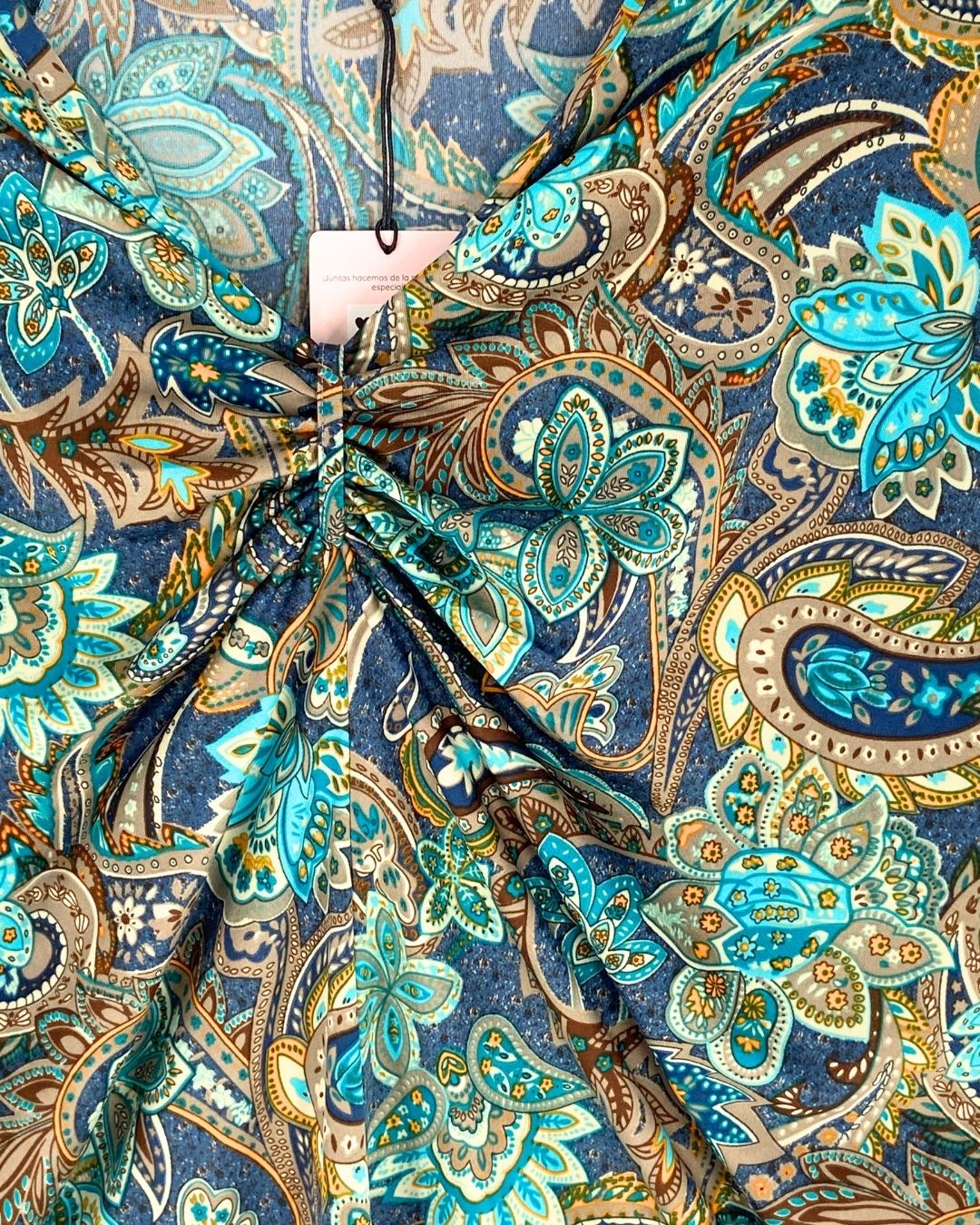Blusa manga 3/4 print paisley