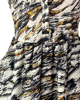 Vestido mini cut out print