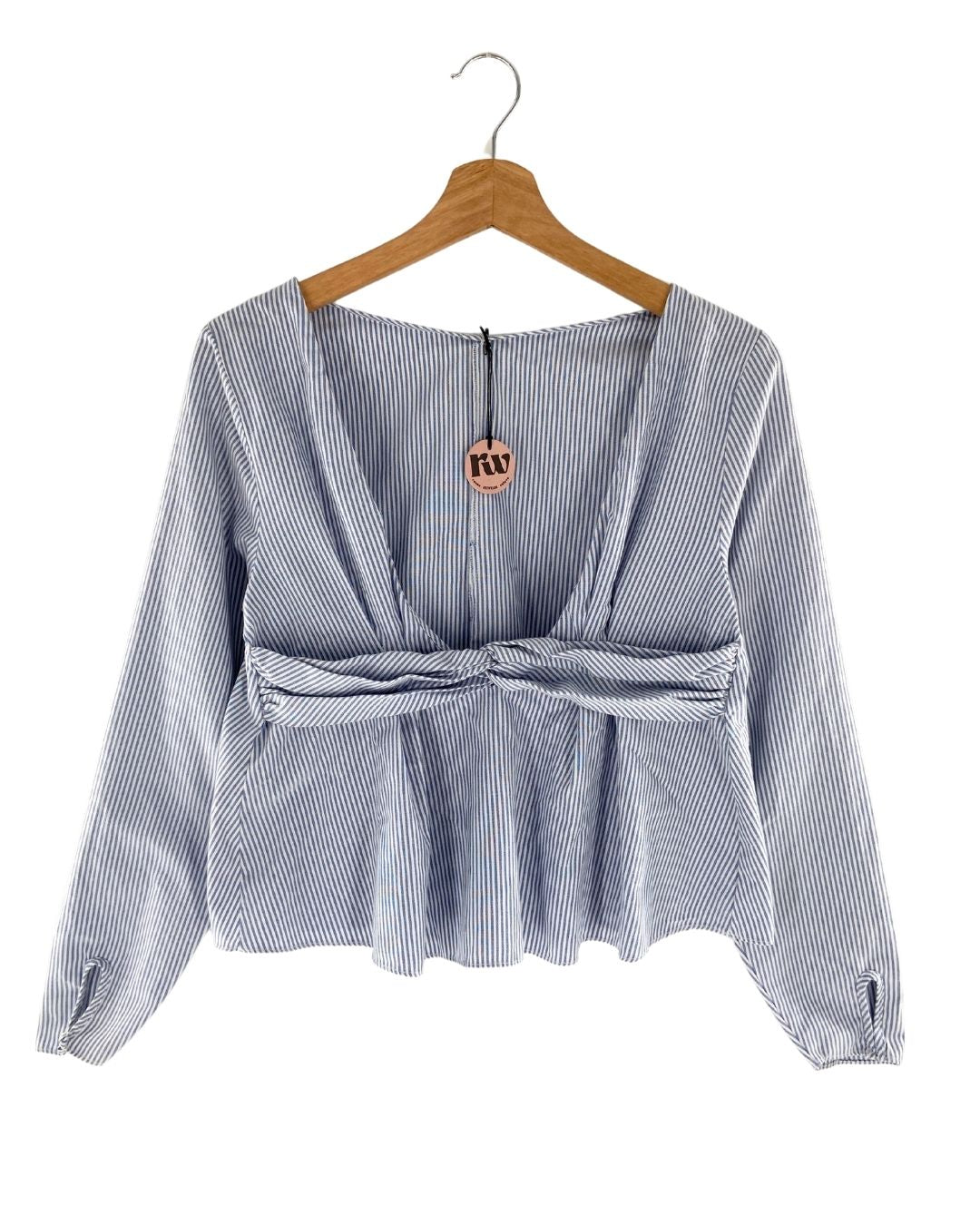 Blusa manga larga a rayas