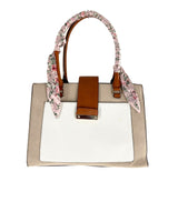 Cartera tipo tote color block