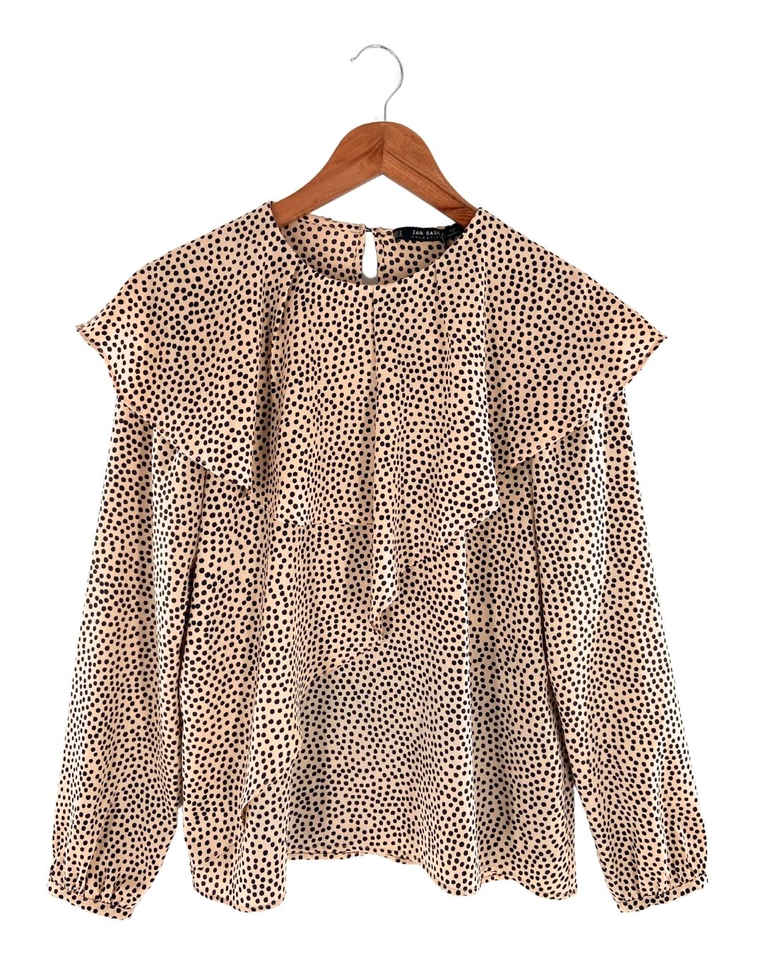 Blusa satinada manga larga