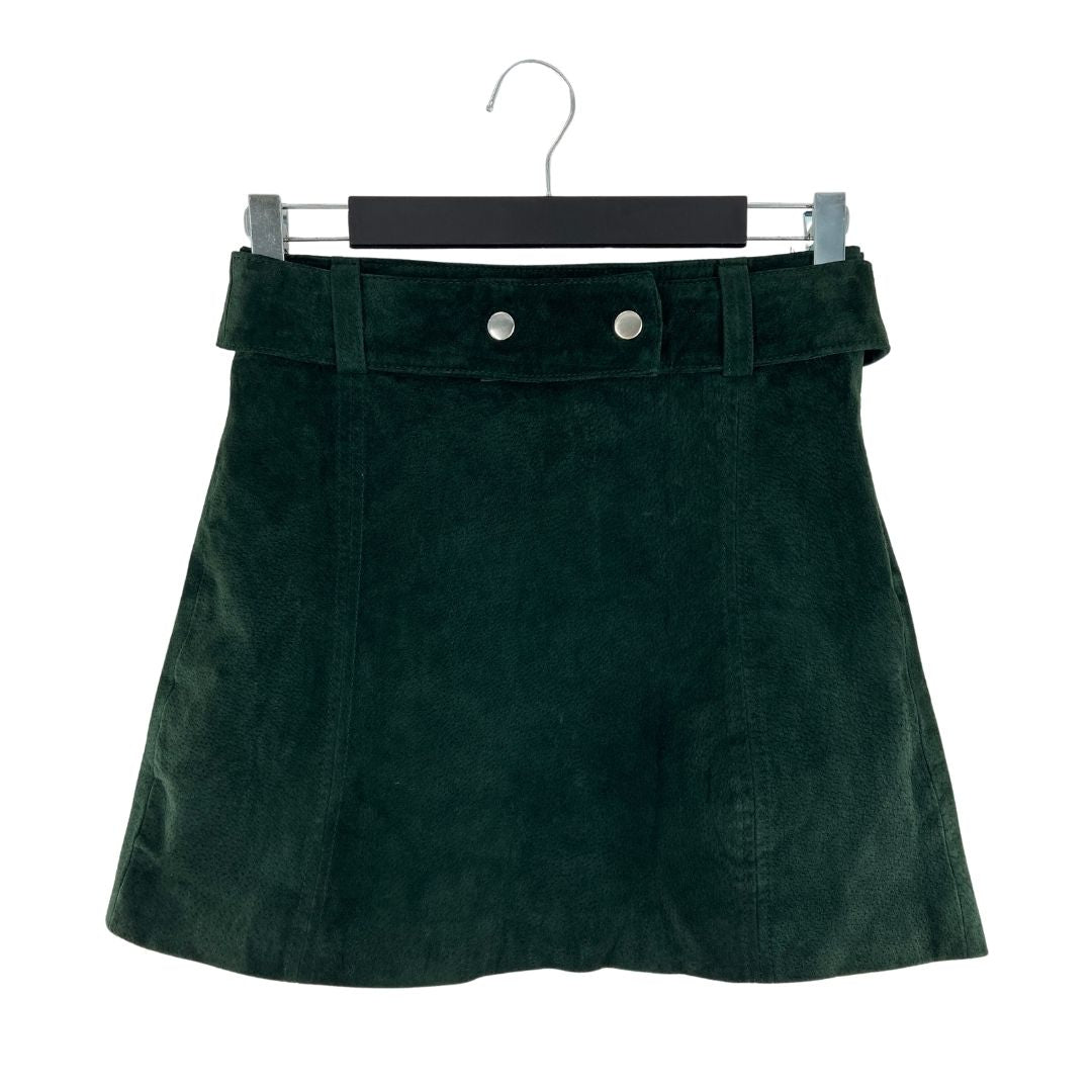 Falda mini en cuero