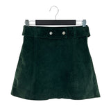 Falda mini en cuero