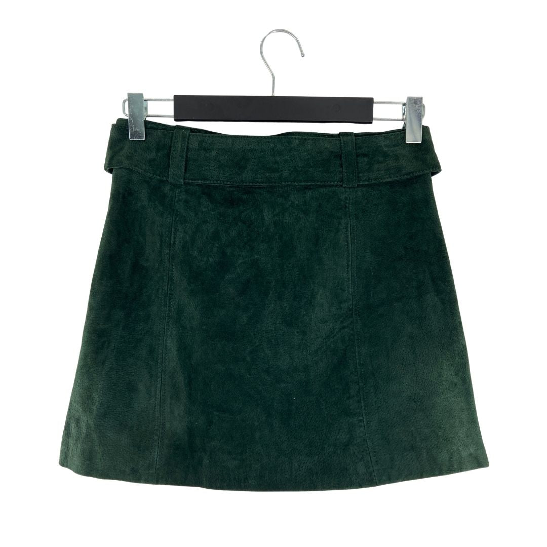 Falda mini en cuero