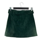 Falda mini en cuero