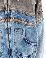 Chaqueta en denim rigído