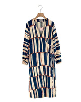 Maxi vestido wrap manga 3/4