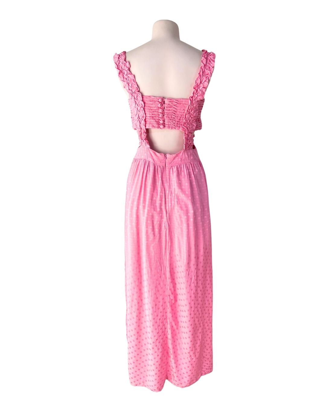 Maxi vestido estructurado dots