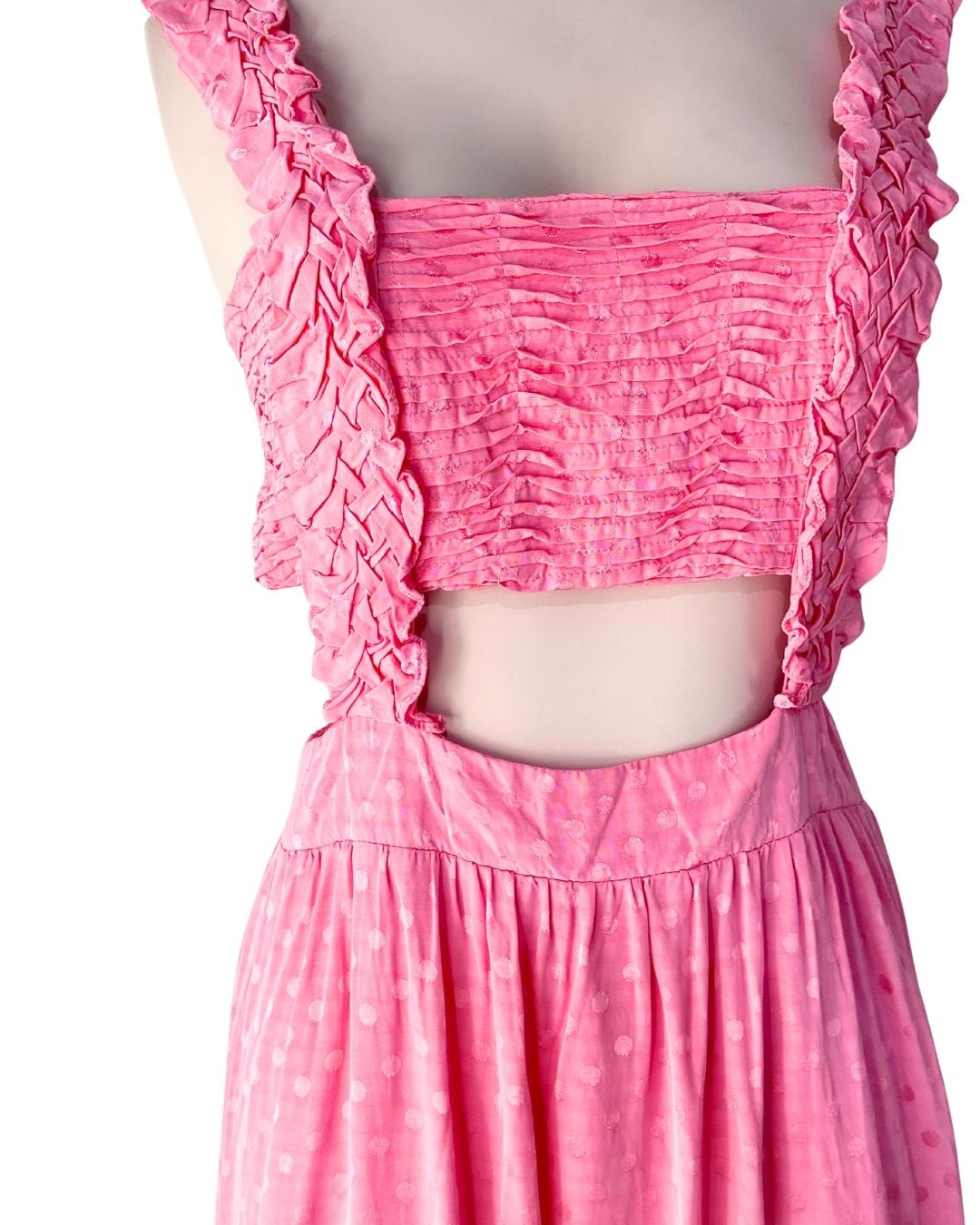 Maxi vestido estructurado dots