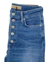 Skinny jean stretch abotonado