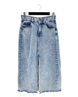 Maxi falda en denim rígido