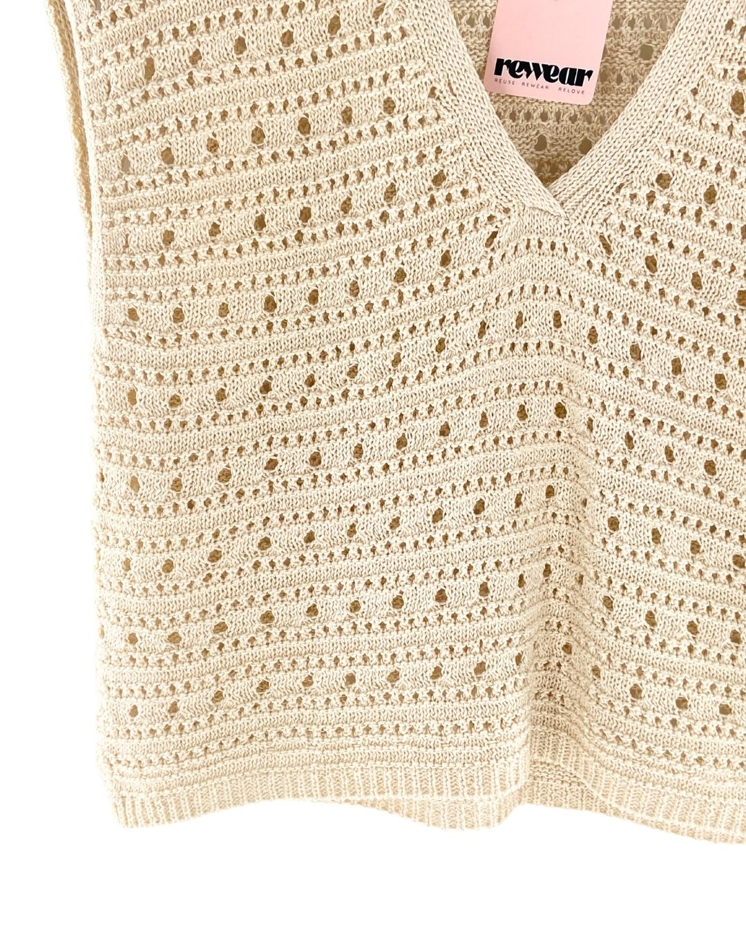 Chaleco tejido escote V