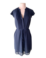 Vestido midi con alforzas