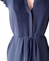 Vestido midi con alforzas