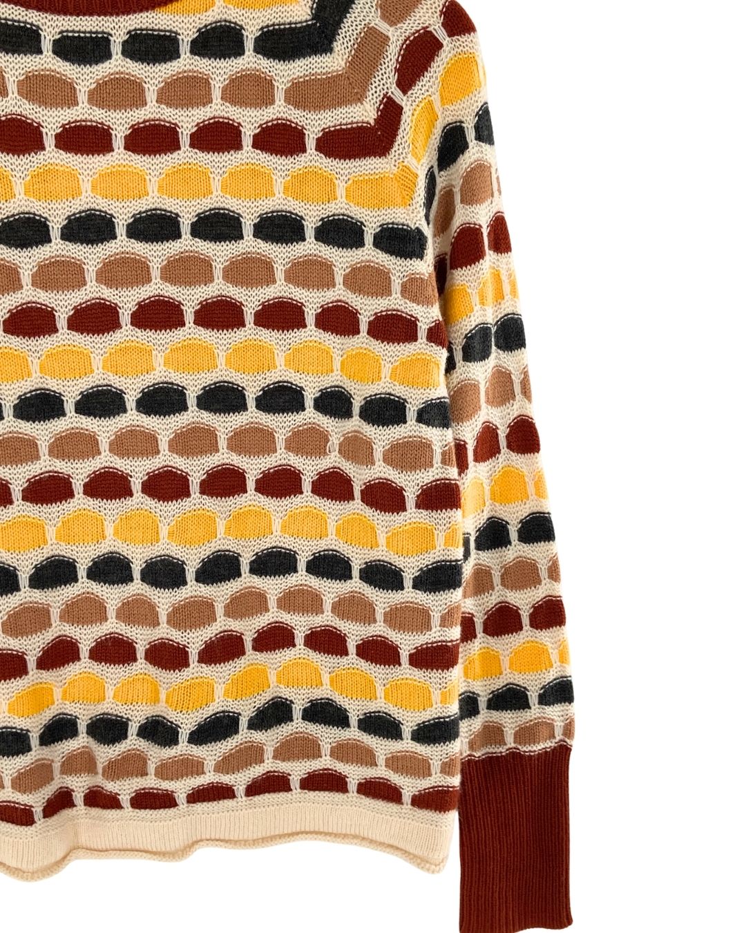 Saco tejido diseño multicolor