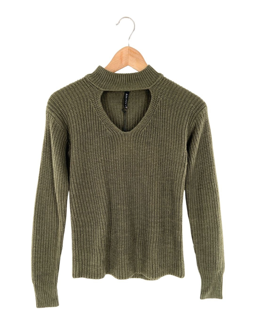 Saco tejido cut out en escote