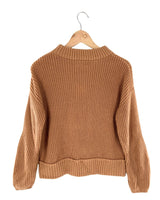 Saco tejido cuello alto