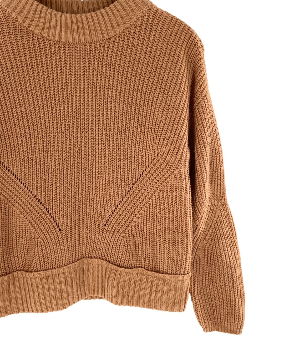 Saco tejido cuello alto