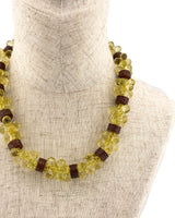 Collar ramillete amarillos