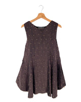 Vestido mini efecto plisado