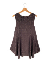 Vestido mini efecto plisado