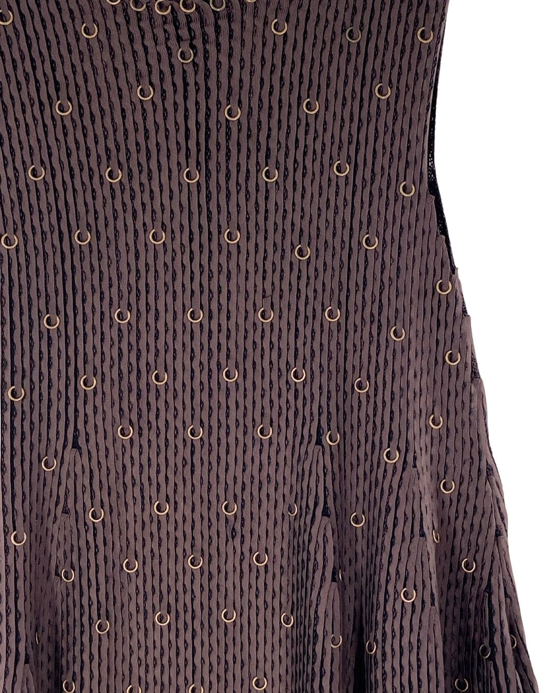 Vestido mini efecto plisado