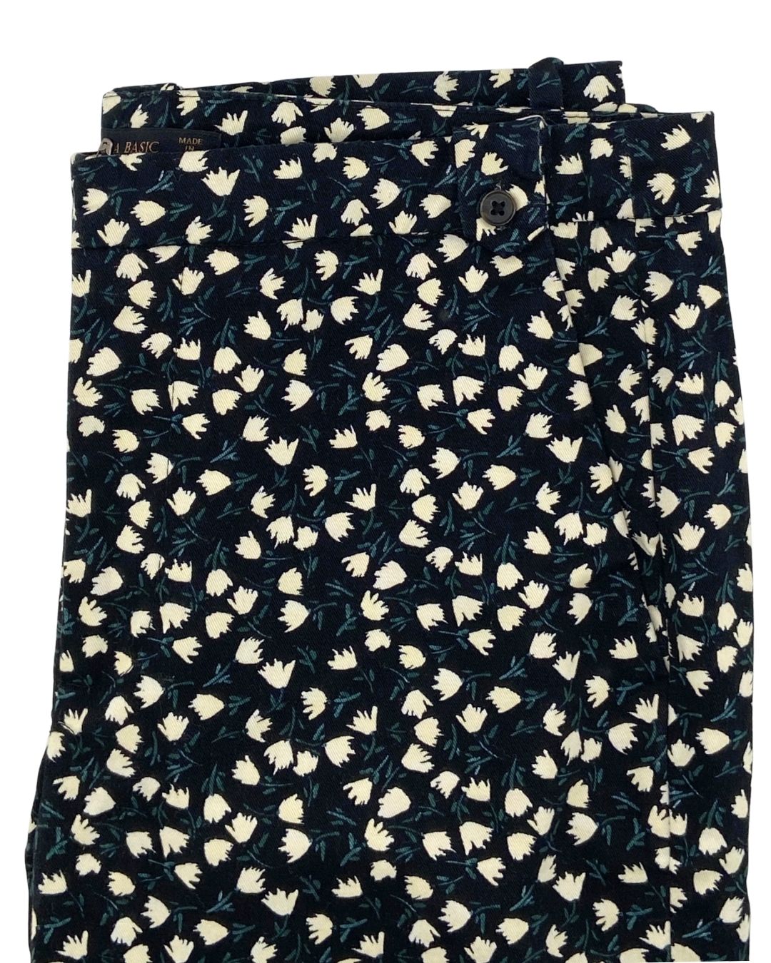 Pantalon straight print mini