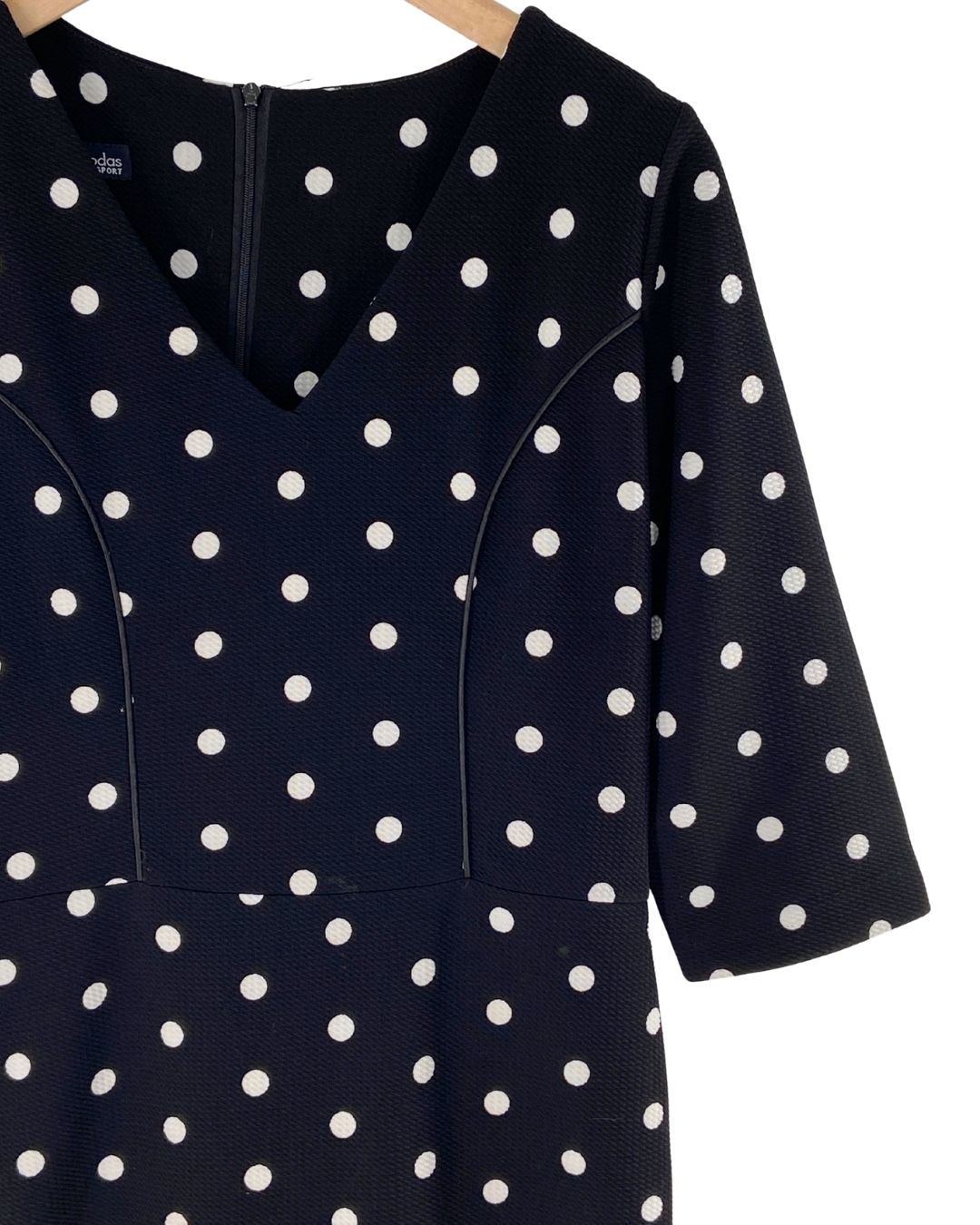 Vestido manga 3/4 con textura