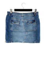 Falda mini en denim