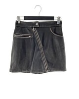 Falda mini con cremalleras