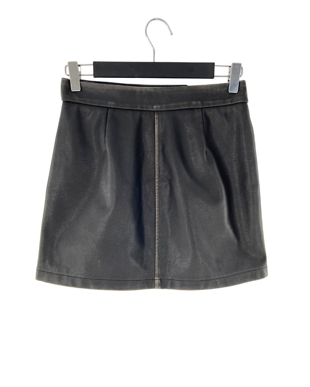 Falda mini con cremalleras