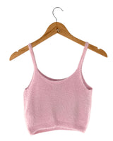 Blusa de tiras afelpada