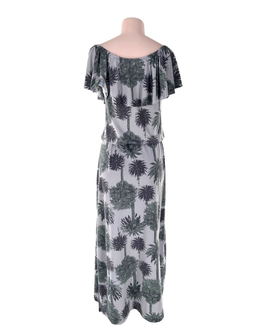 Maxi vestido off shoulder