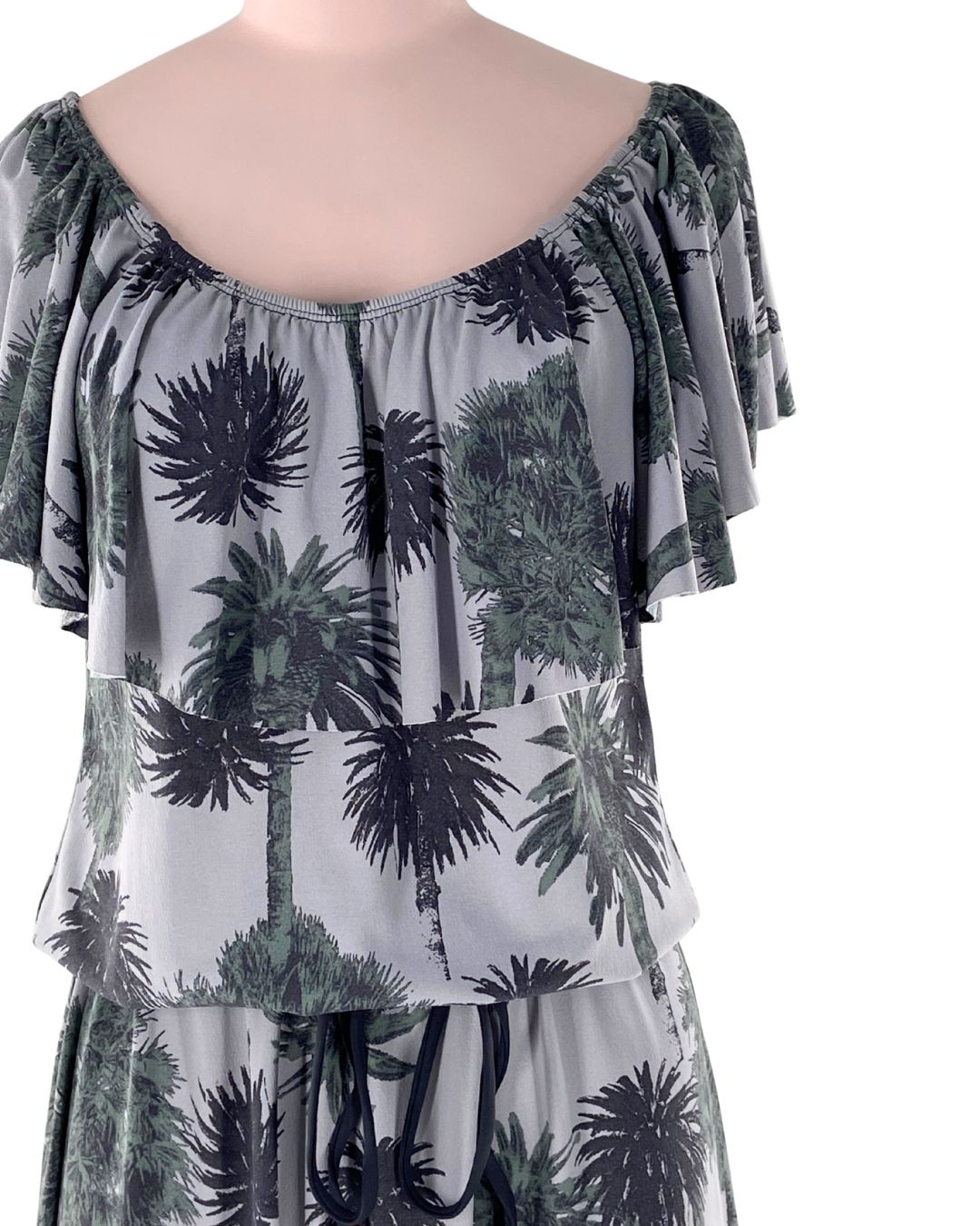 Maxi vestido off shoulder