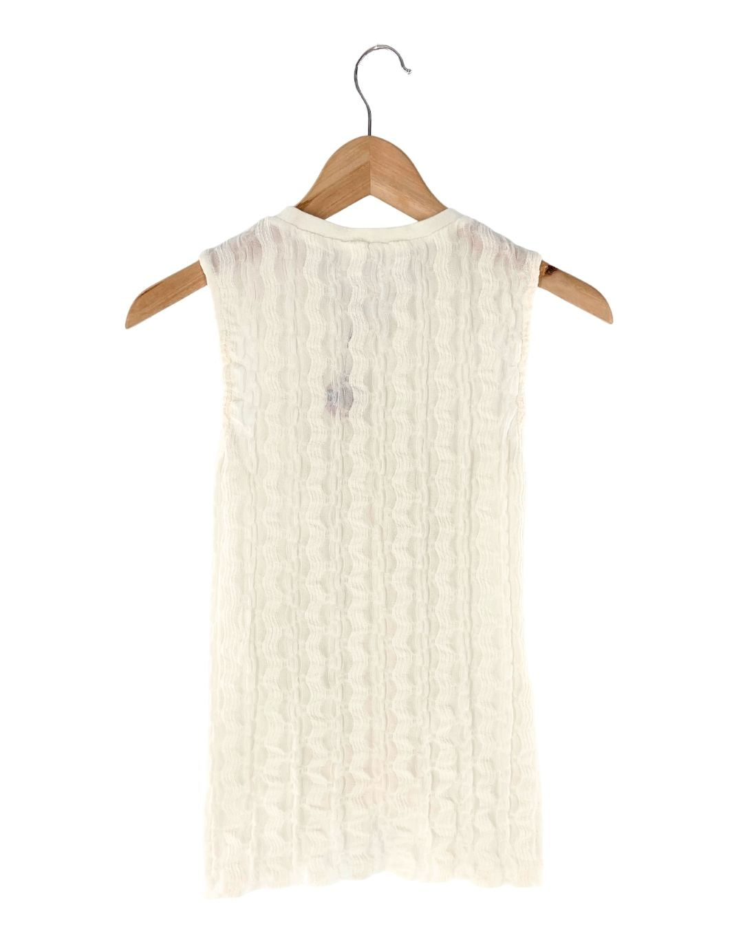 Blusa sleeveless con textura