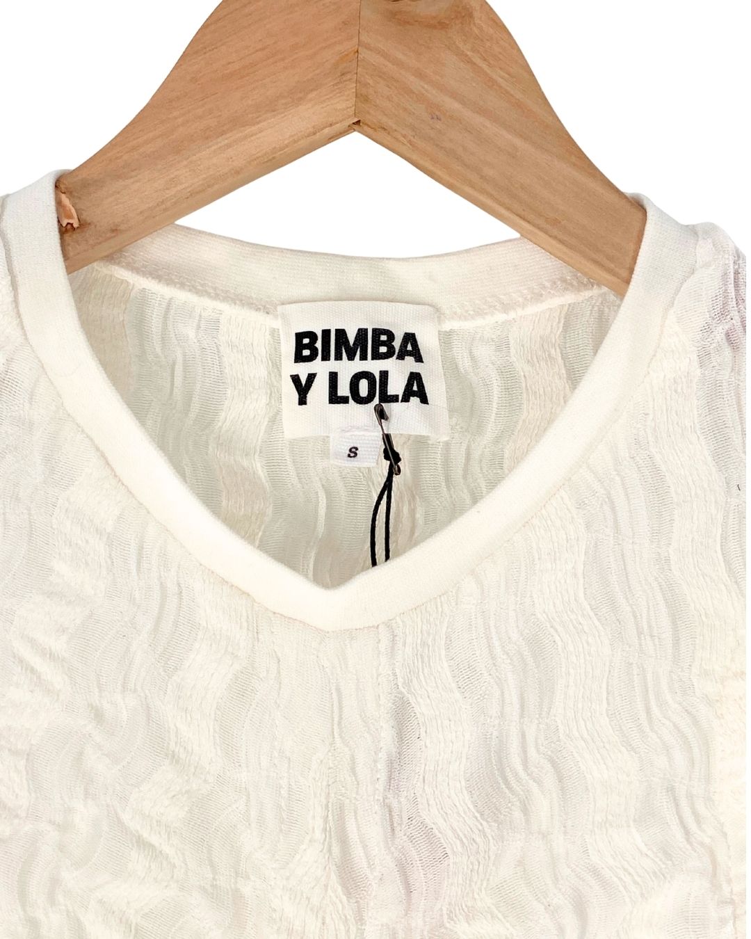 Blusa sleeveless con textura